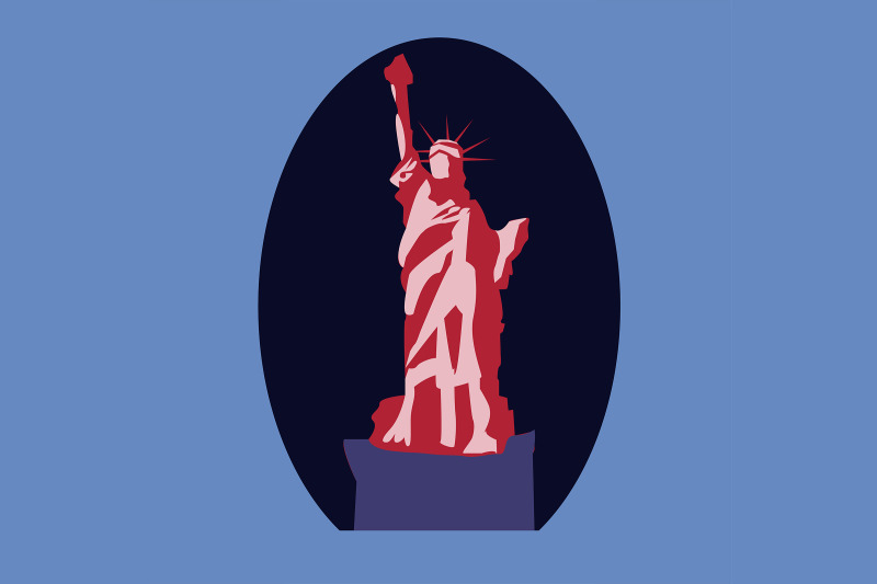 red-liberty-vector-illustration