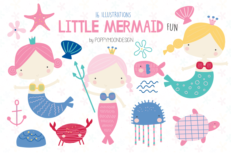 little-mermaid-fun-clipart