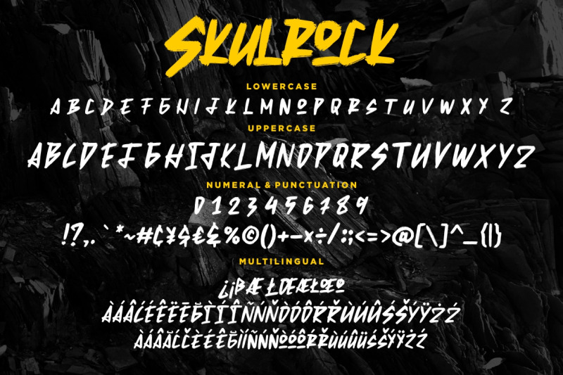 skulrock-hard-display-typeface