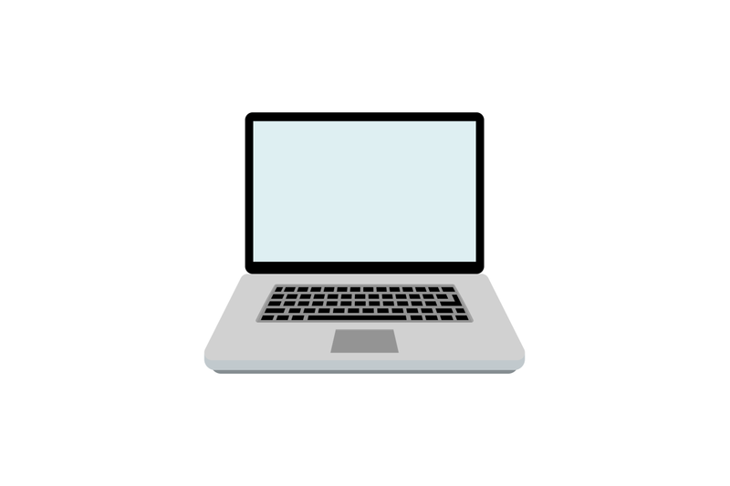 laptop-flat-isolated