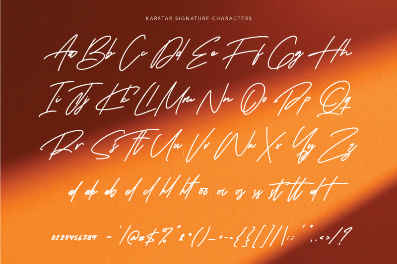 karstar-signature-font