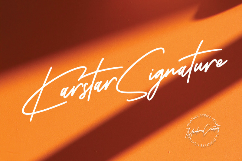 karstar-signature-font