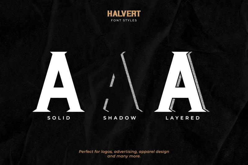 halvert-layered-display-font