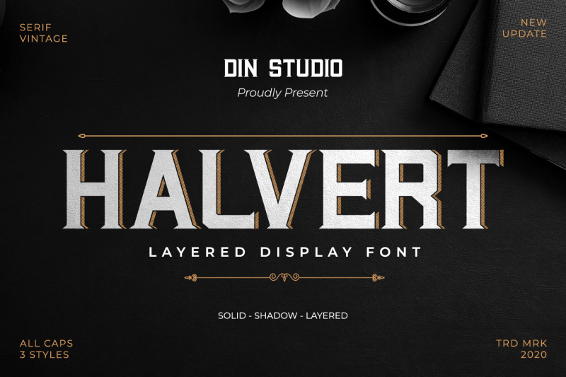 halvert-layered-display-font