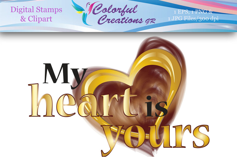 my-heart-is-yours-digital-stamp-heart-stamp-love-valentines-stamp