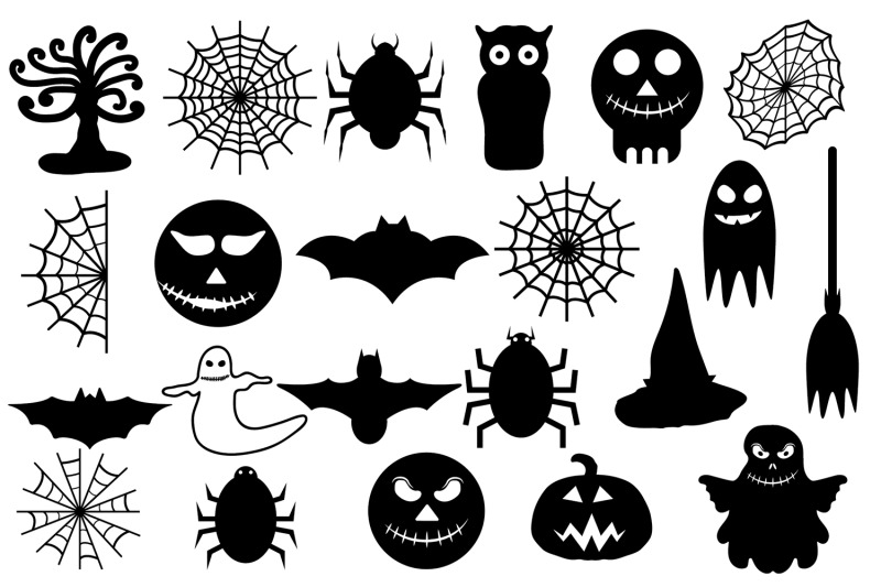Download Halloween SVG Bundle, Halloween Design Elements, SVG DXF ...