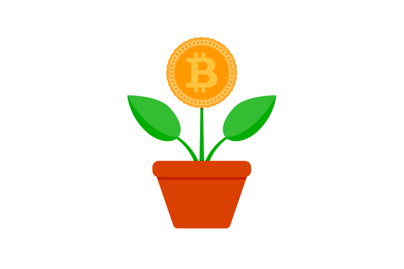 growth-bit-coin-crypto-potted-plant-vector