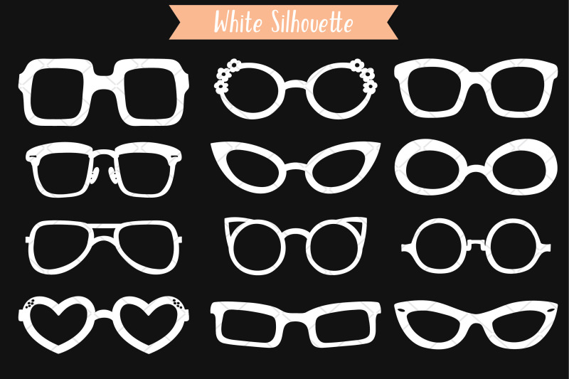 white-glasses-nerd-frames-eye-wear-sunglasses-hand-drawn-shades