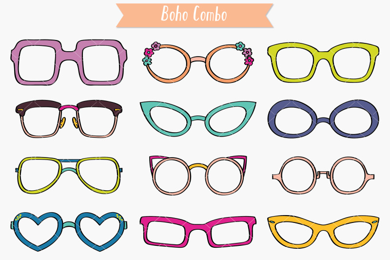 colored-glasses-nerd-frames-eye-wear-sunglasses-hand-drawn-shades