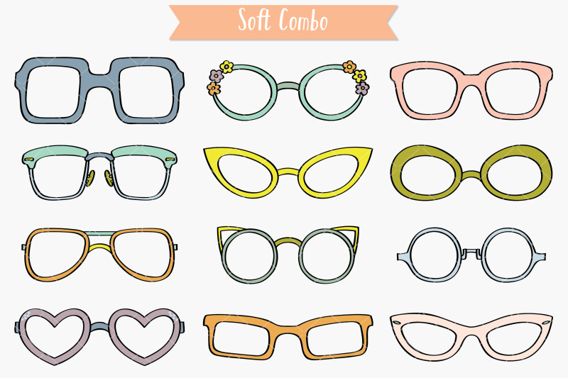 colored-glasses-nerd-frames-eye-wear-sunglasses-hand-drawn-shades