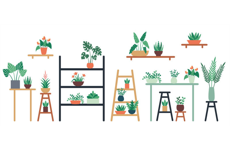 houseplants-standing-on-shelf-chair-and-table-in-ceramic-pots-home-a