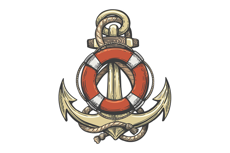 anchor-and-lifebuoy-colorful-tattoo