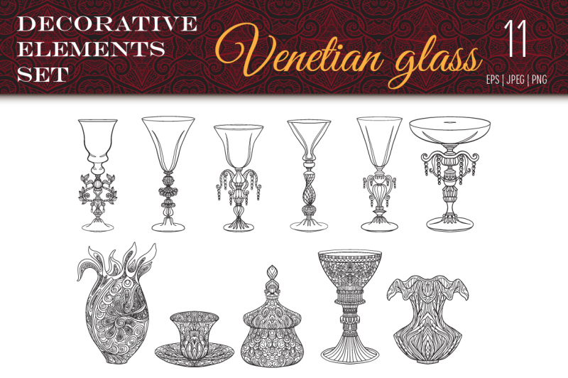 11-venetian-glass-set