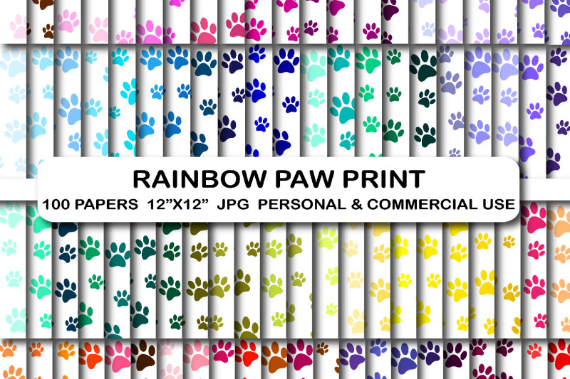 100-paw-print-digital-papers-printable-digital-paper-pack