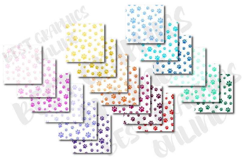 100-paw-print-digital-papers-printable-digital-paper-pack