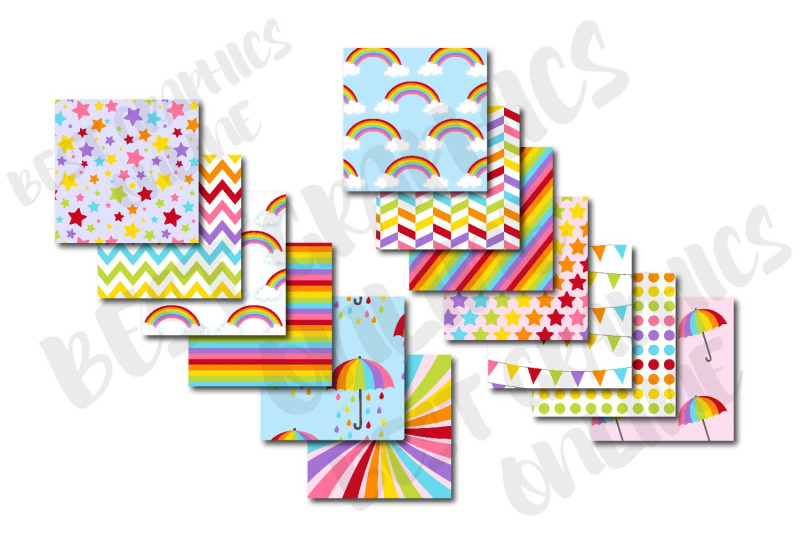 32-rainbow-digital-papers-colorful-rainbow-digital-paper