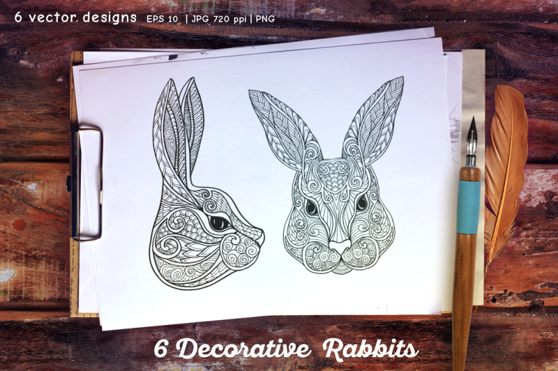 6-rabbits-set