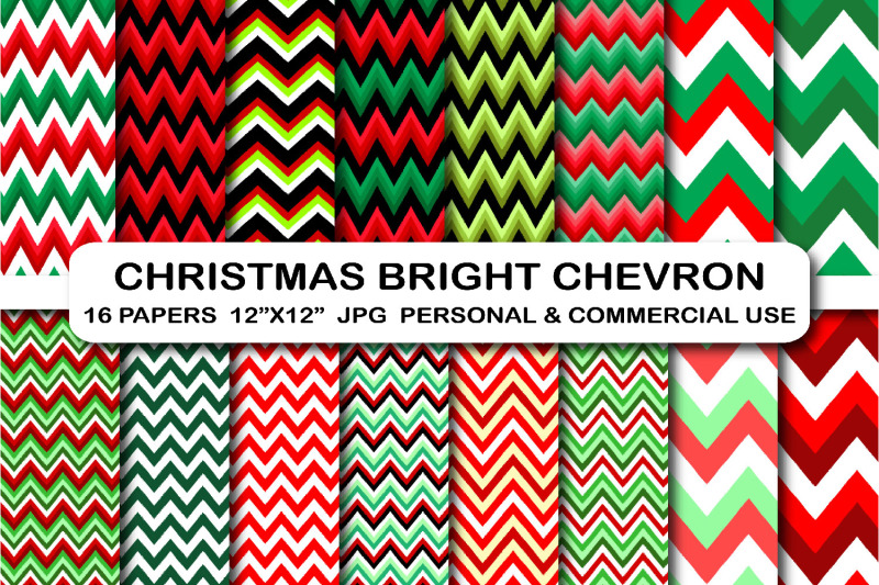 chevron-digital-paper-zigzag-paper-digital-christmas
