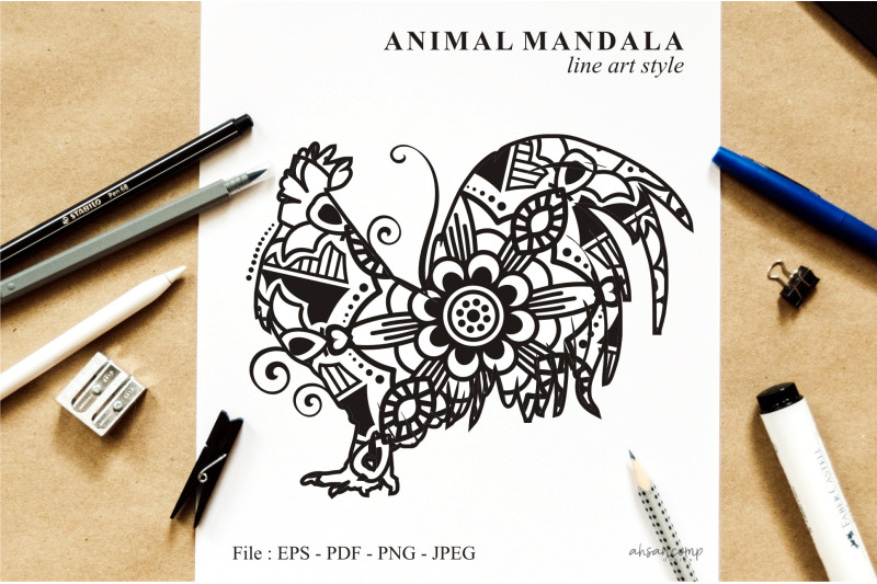 rooster-mandala-vector-line-art-style-03