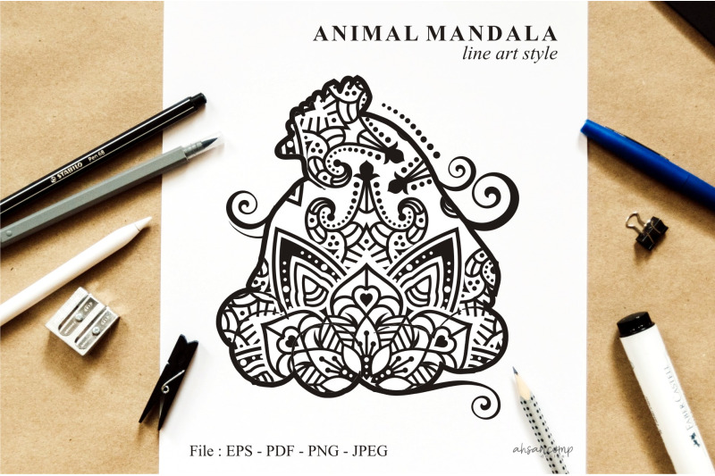 hen-mandala-vector-line-art-style-02