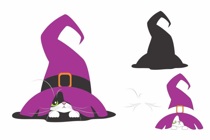 witch-039-s-hat-and-black-cat-svg