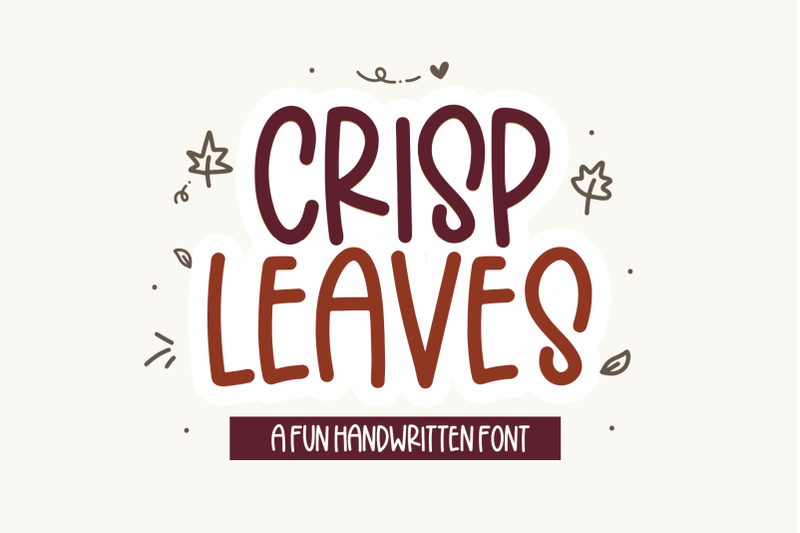 crisp-leaves-handwritten-font-with-fall-doodles