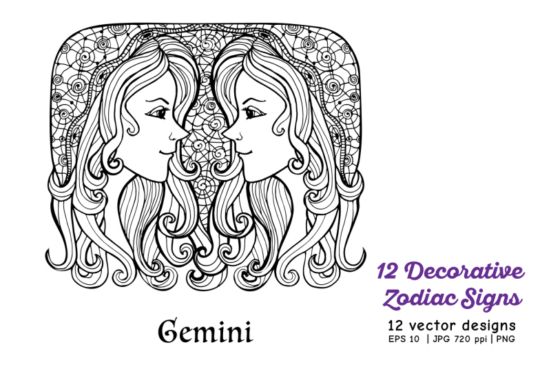 12-zodiac-sign-set