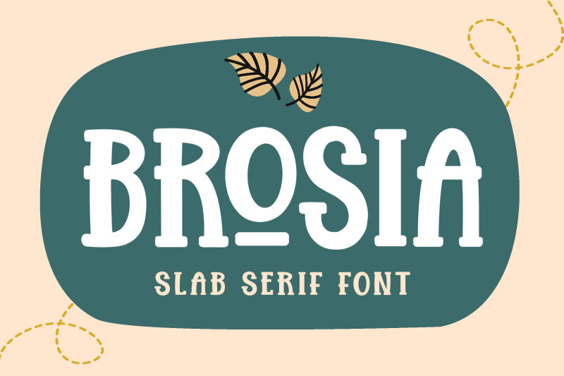 brosia-slab-display-font