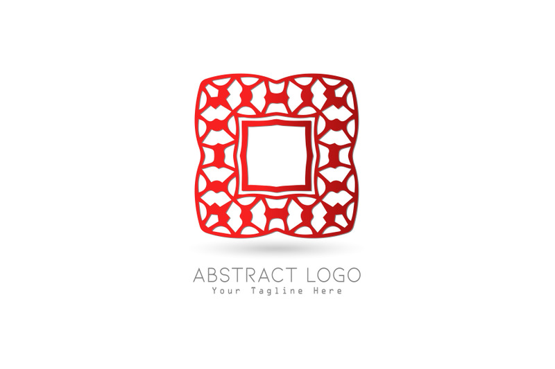 logo-abstract-gradation-red-color