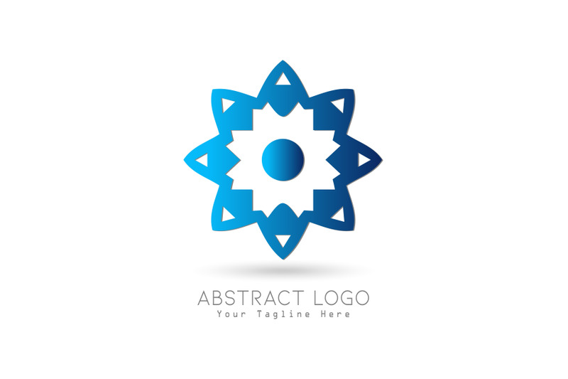 logo-abstract-gradation-blue-color