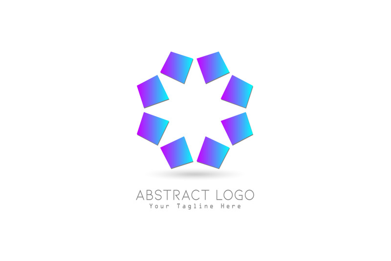 logo-abstract-gradation-purple-blue-color