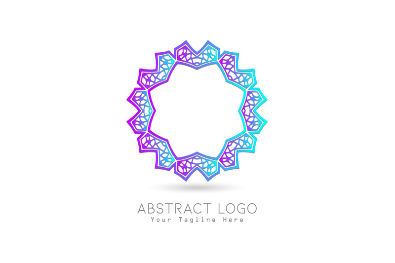 logo-abstract-purple-blue-gradation-color