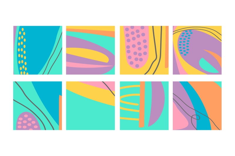 set-of-fun-hand-drawn-colorful-shapes-doodle-objects-lines-and-dots