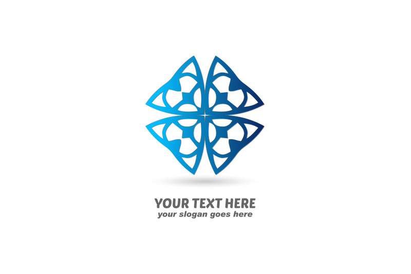 logo-abstract-gradation-blue-color-design