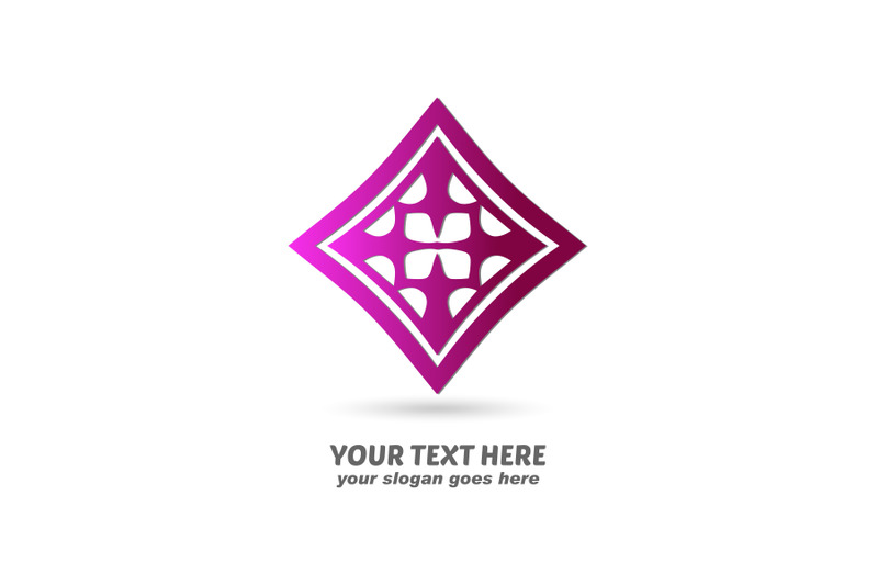 logo-abstract-gradation-purple-color-design