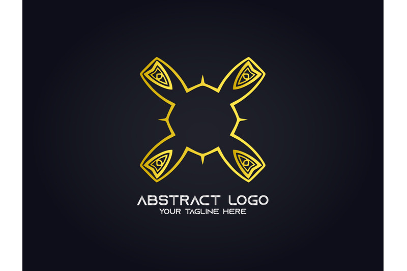 logo-abstract-gold-color-elegant-design