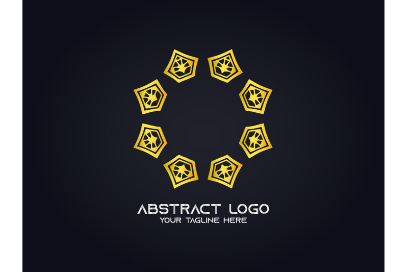 logo-abstract-gold-color