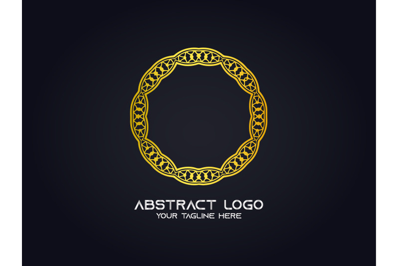 logo-abstract-gold-color-circle-design