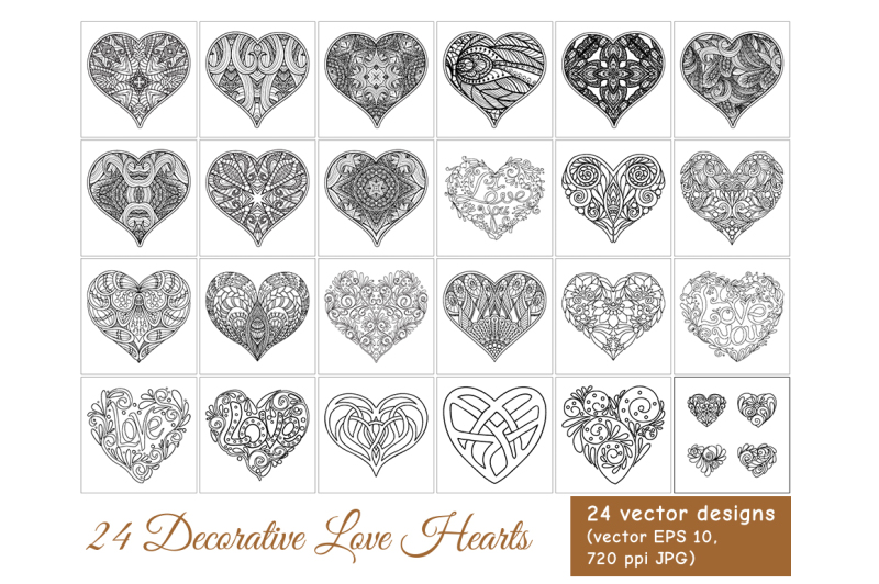 24-love-hearts-set