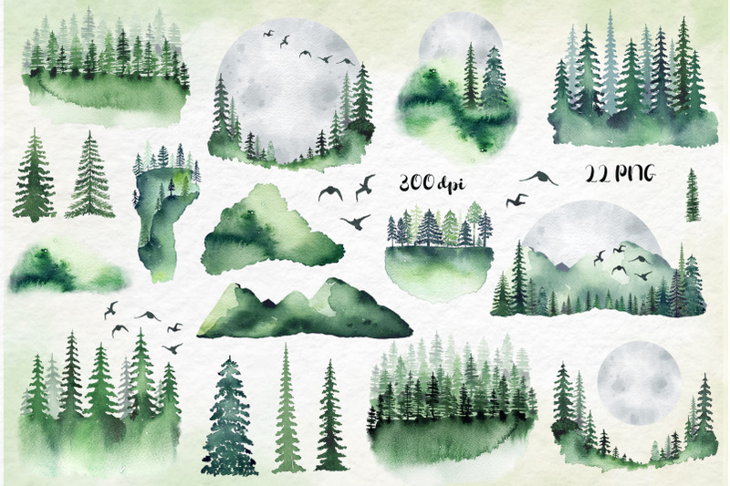watercolor-magic-forest-clipart