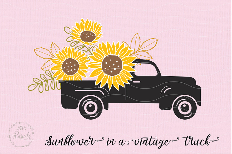 sunflower-in-a-vintage-truck