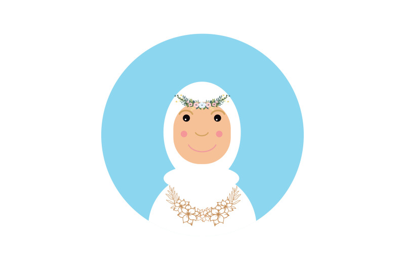 icon-character-bride-with-white-hijab