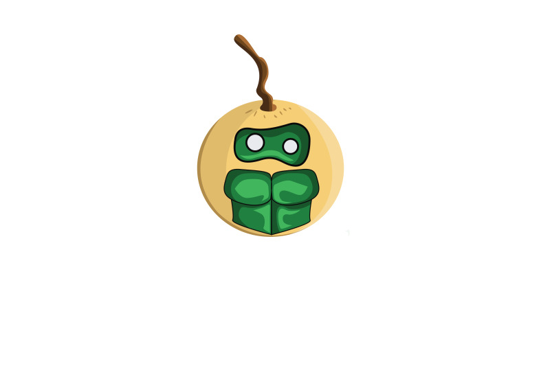 longan-fruit-green-lantern-cartoon-character