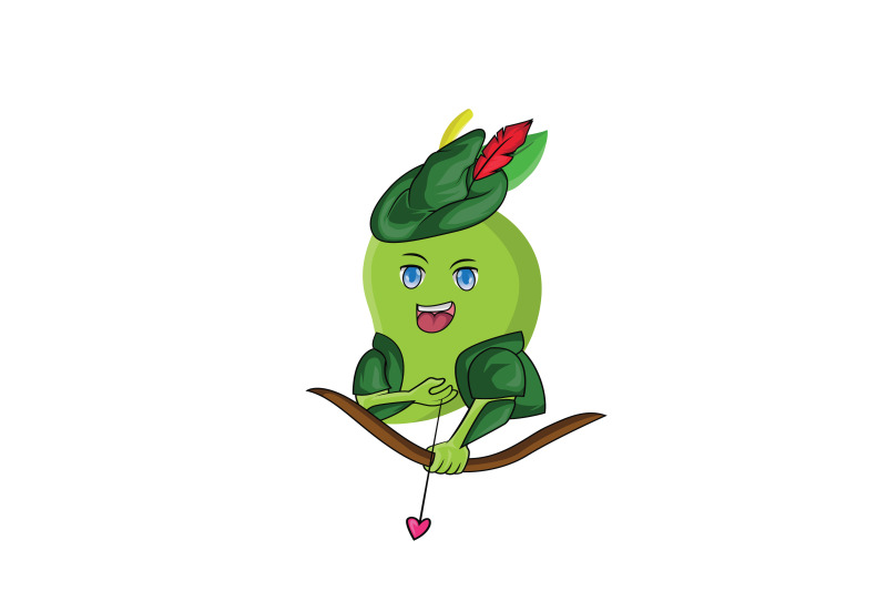 mango-fruit-robin-hood-cartoon-character