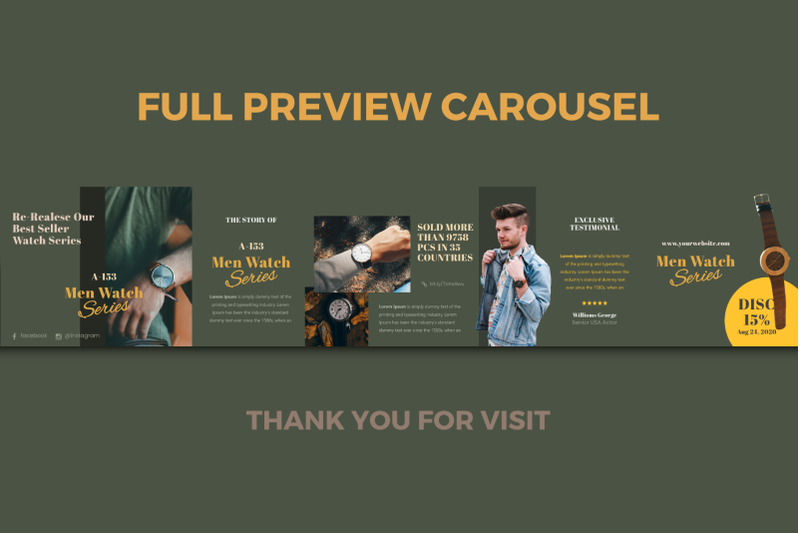 exclusive-men-watch-story-and-testimonial-instagram-caousel-powerpoint