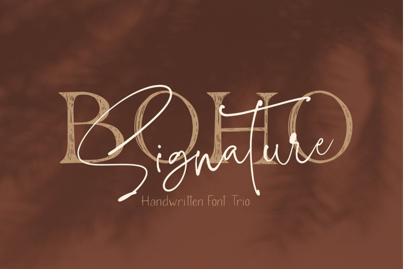 boho-signature-handwritten-font-trio