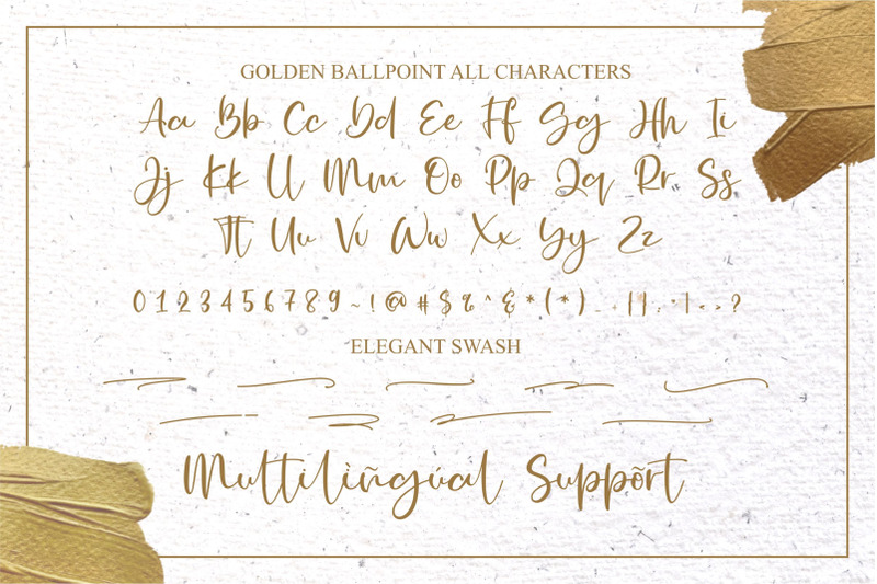 golden-ballpoint-a-stylish-font