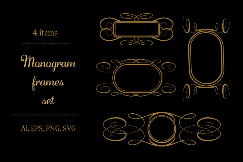 monogram-frames-set