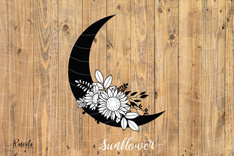 silhouette-of-the-moon-with-flowers