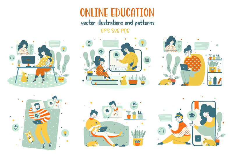 online-education-illustrations